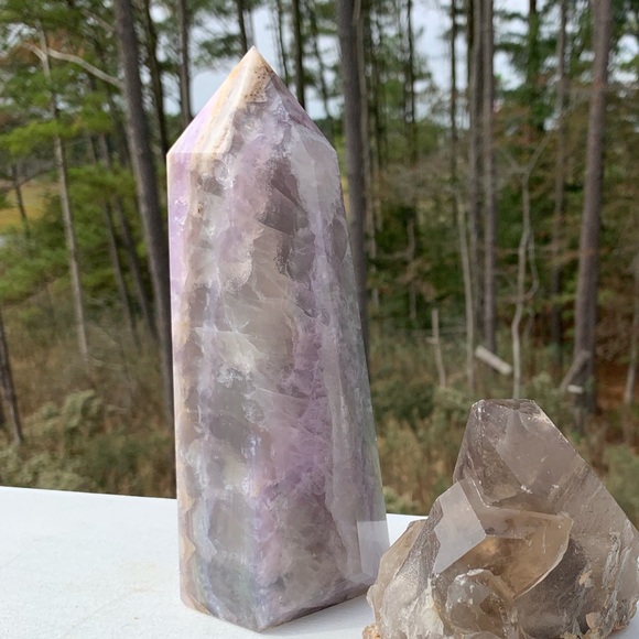 SOLD🔴🔴🔴3 Lb Fluorite Tower - Picture 6 of 6